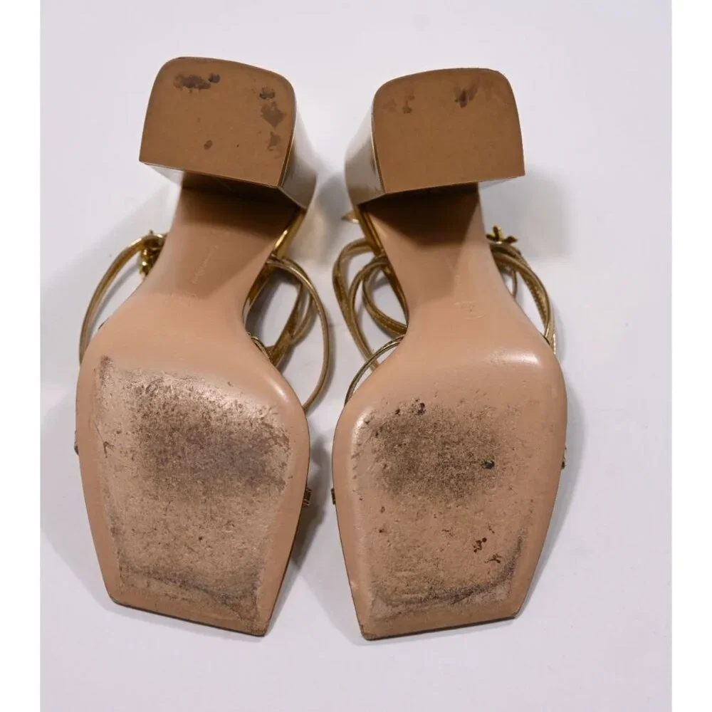 Gianvito Rossi Patent Leather Sandals in Mekong - Picture 9 of 10